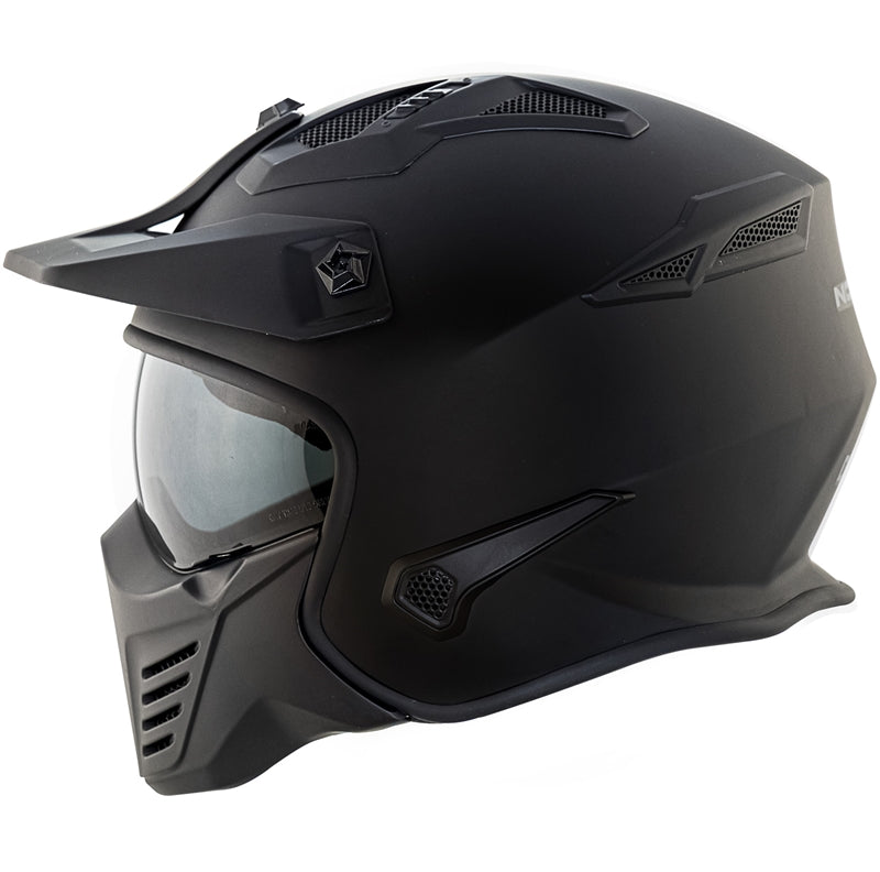 CAPACETE NORISK DARTH FS726X - PRETO FOSCO (4 EM 1)