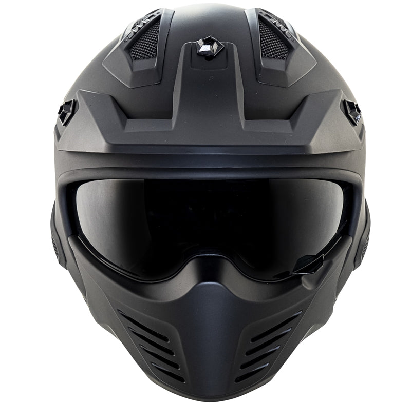 CAPACETE NORISK DARTH FS726X - PRETO FOSCO (4 EM 1)