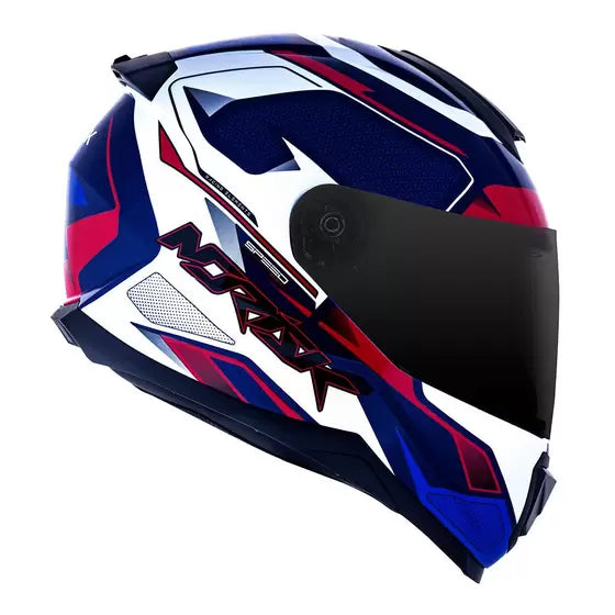 CAPACETE NORISK RAZOR SPEED MAX AZUL BRANCO E VERMELHO