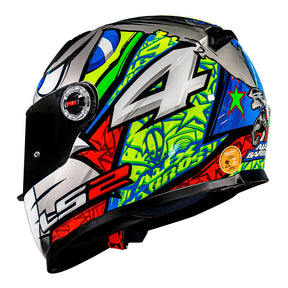 CAPACETE LS2 CLASSIC ALEX BARROS CINZA