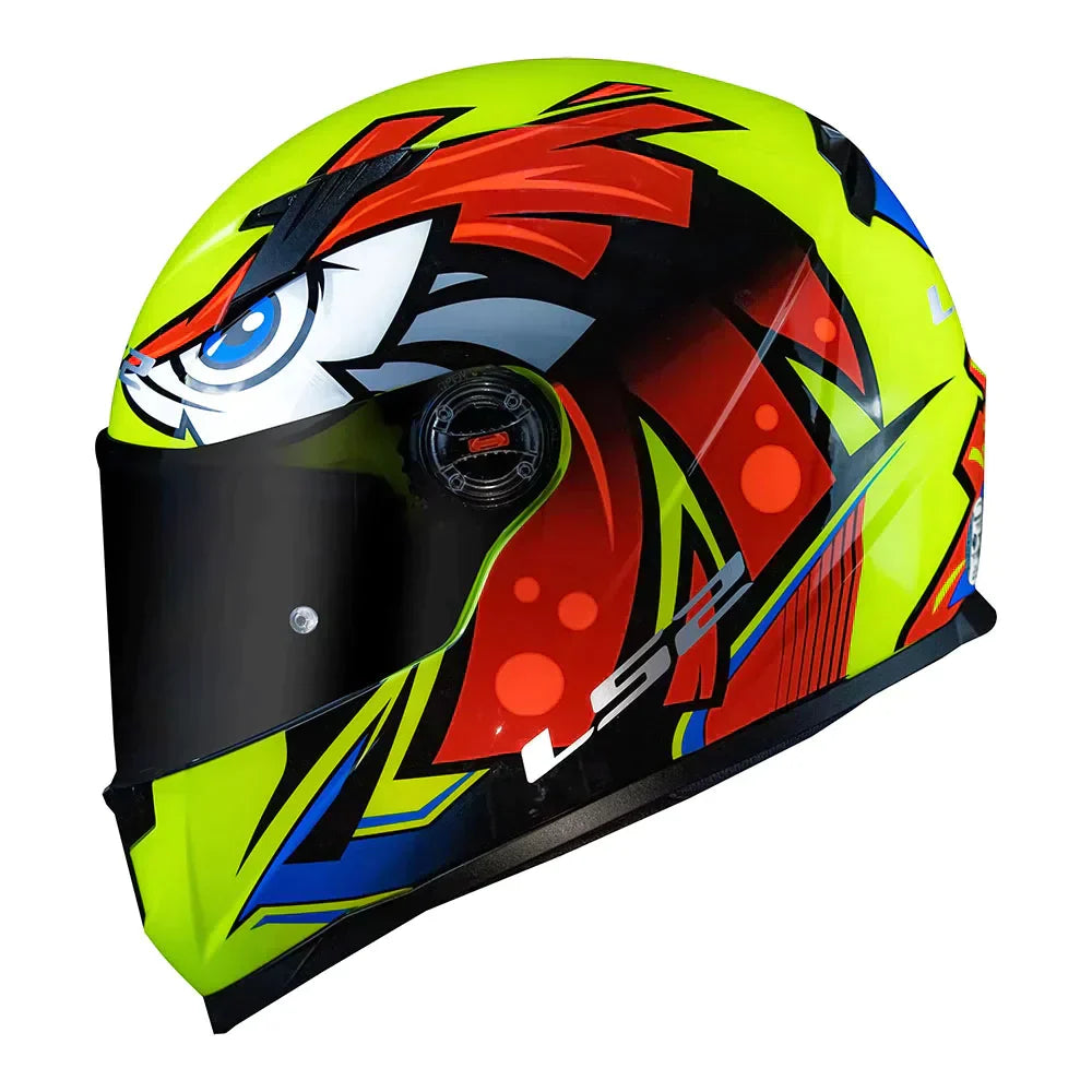 CAPACETE LS2 CLASSIC FF358 TRIBAL AMARELO