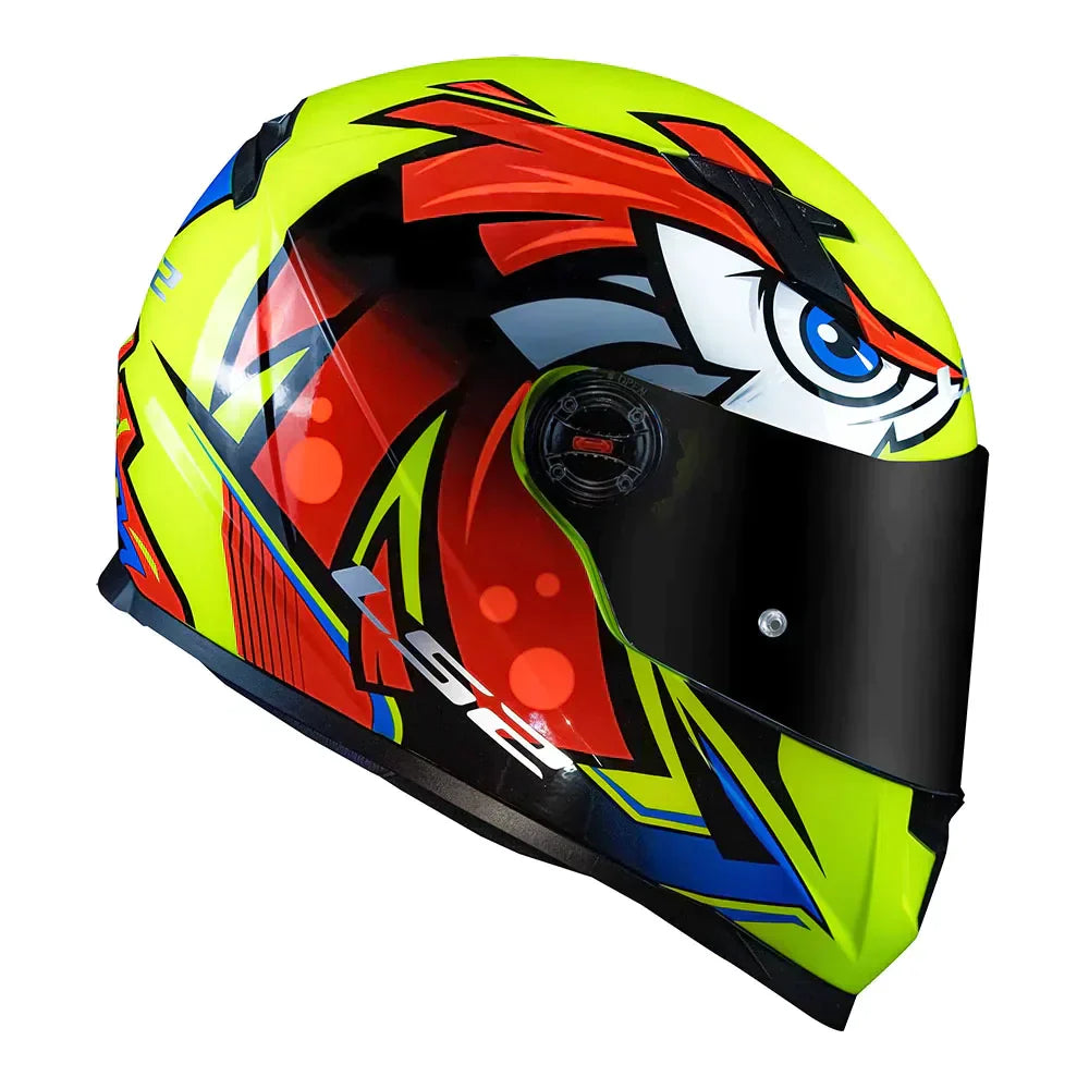 CAPACETE LS2 CLASSIC FF358 TRIBAL AMARELO