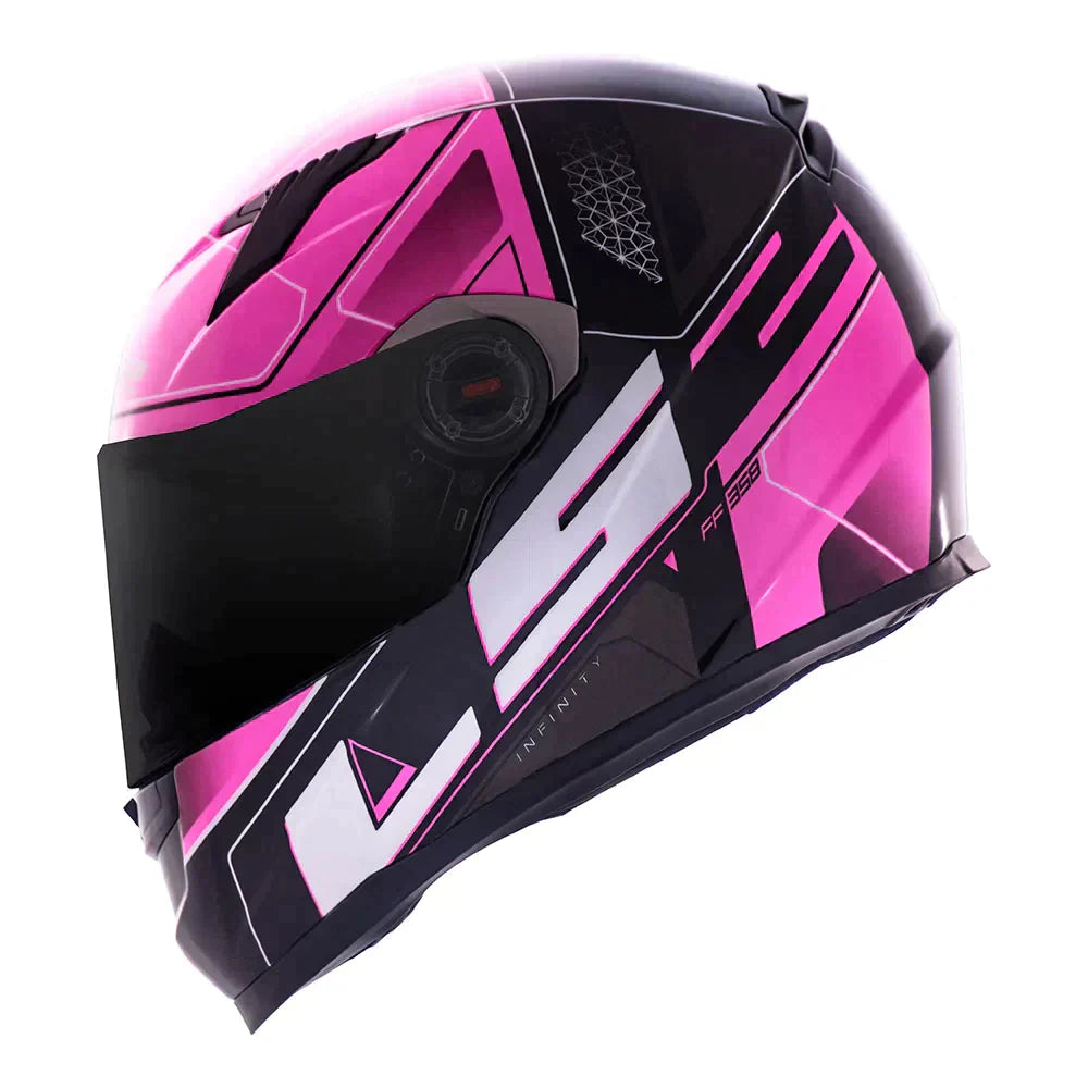 CAPACETE LS2 CLASSIC FF358 ULTRA ROSA