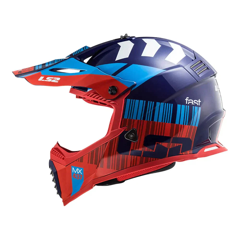 CAPACETE LS2 FAST MX437 XCODE VERMELHO