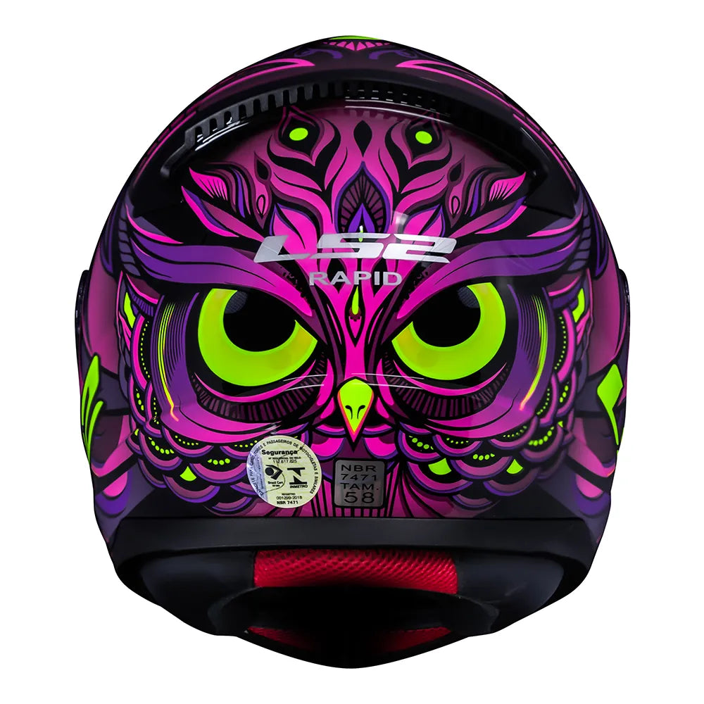 CAPACETE LS2 RAPID ATHENA ROXO