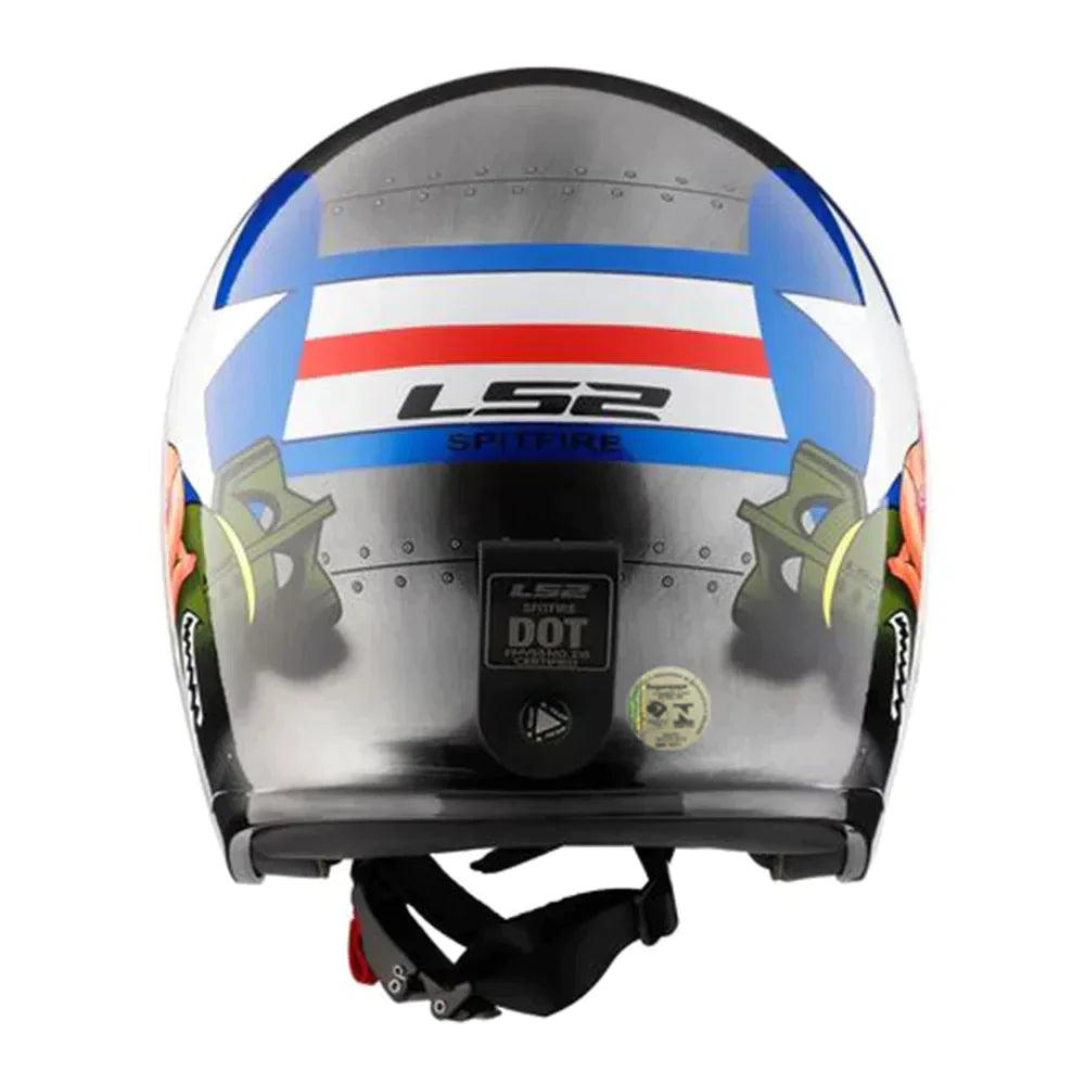 CAPACETE LS2 SPITFIRE BOMB RIDER BRUSHED ALLOY