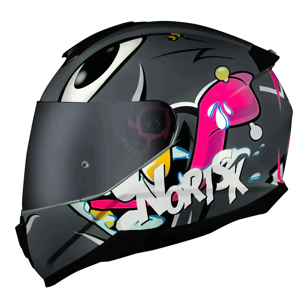 CAPACETE NORISK CAPACETE RAZOR MAD CINZA