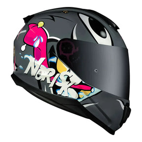 CAPACETE NORISK CAPACETE RAZOR MAD CINZA