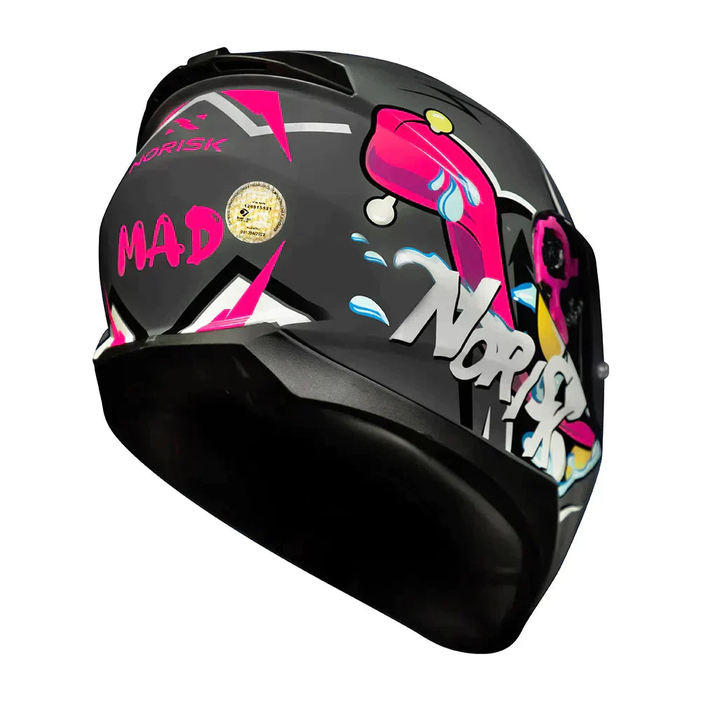 CAPACETE NORISK CAPACETE RAZOR MAD CINZA