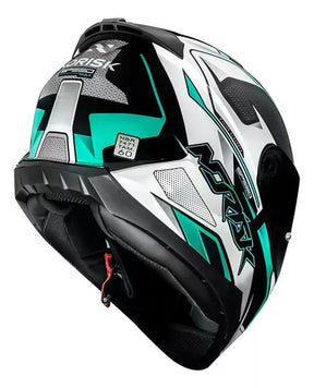 CAPACETE NORISK RAZOR SPEED MAX PRETO E VERDE