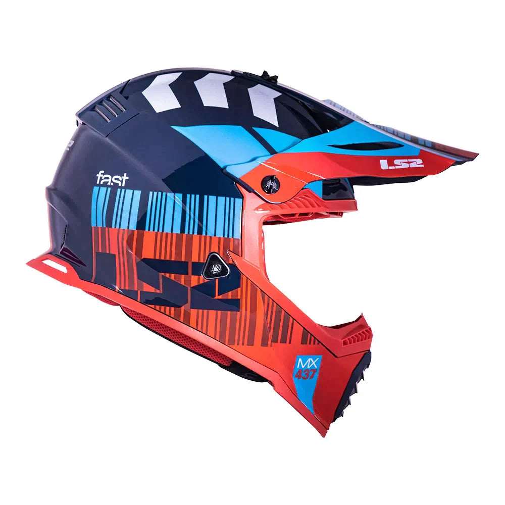 CAPACETE LS2 FAST MX437 XCODE VERMELHO