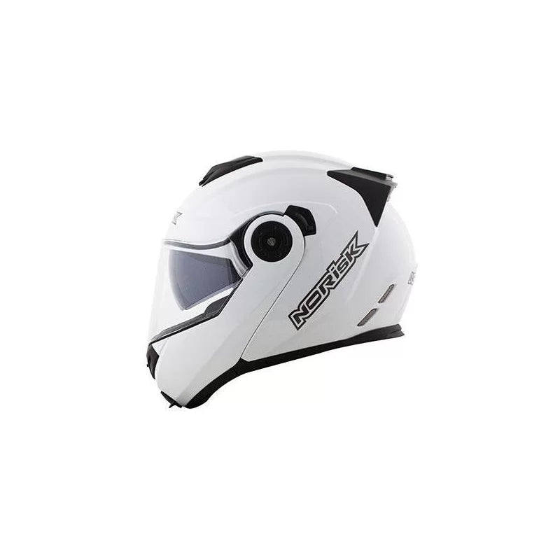 CAPACETE NORISK ROUTE FF345 MONOCOLOR BRANCO